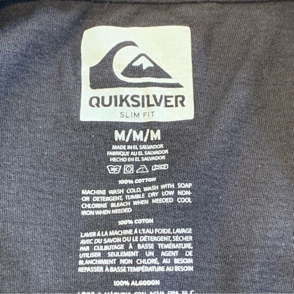 Quicksilver Slim Fit Graphic Tee Size Medium - Picture 5 of 7